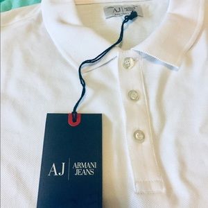 AJ / Armani Jeans White Men’s Long Sleeves Shirt